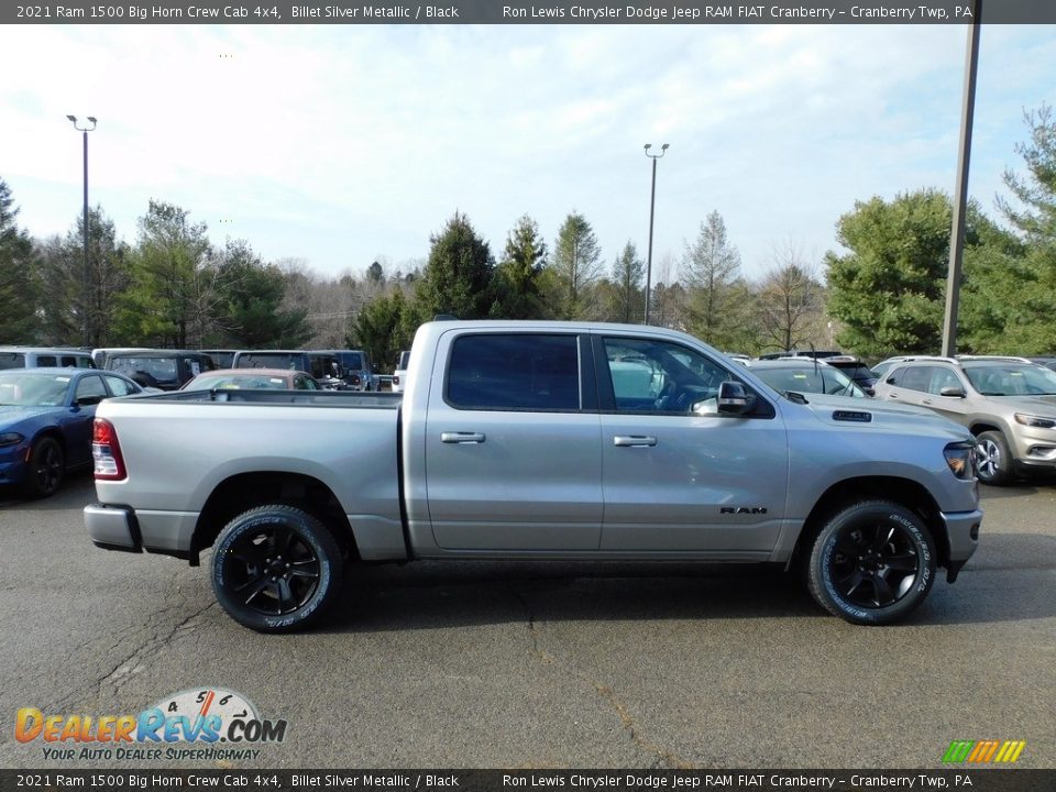 2021 Ram 1500 Big Horn Crew Cab 4x4 Billet Silver Metallic / Black Photo #4