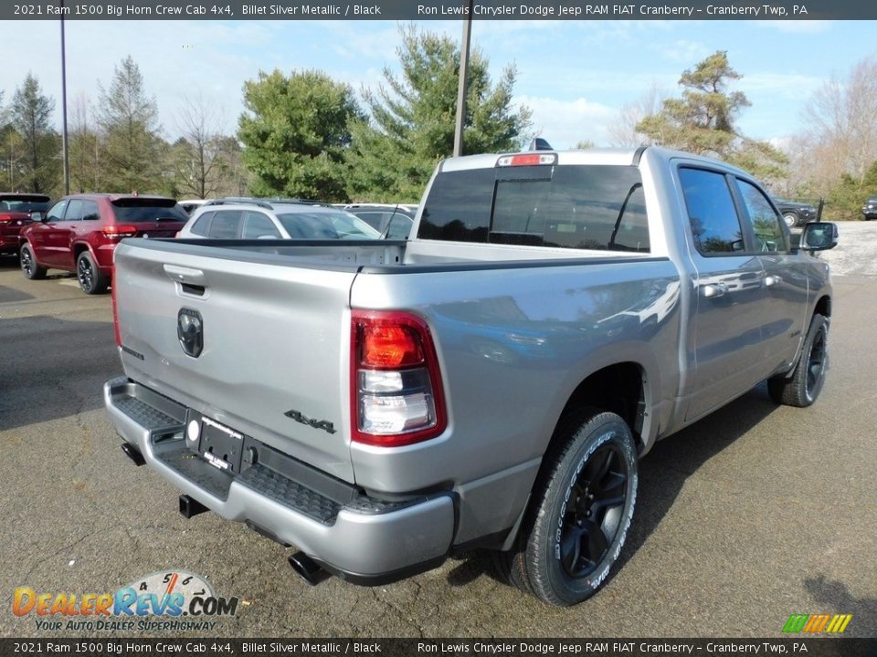 2021 Ram 1500 Big Horn Crew Cab 4x4 Billet Silver Metallic / Black Photo #5