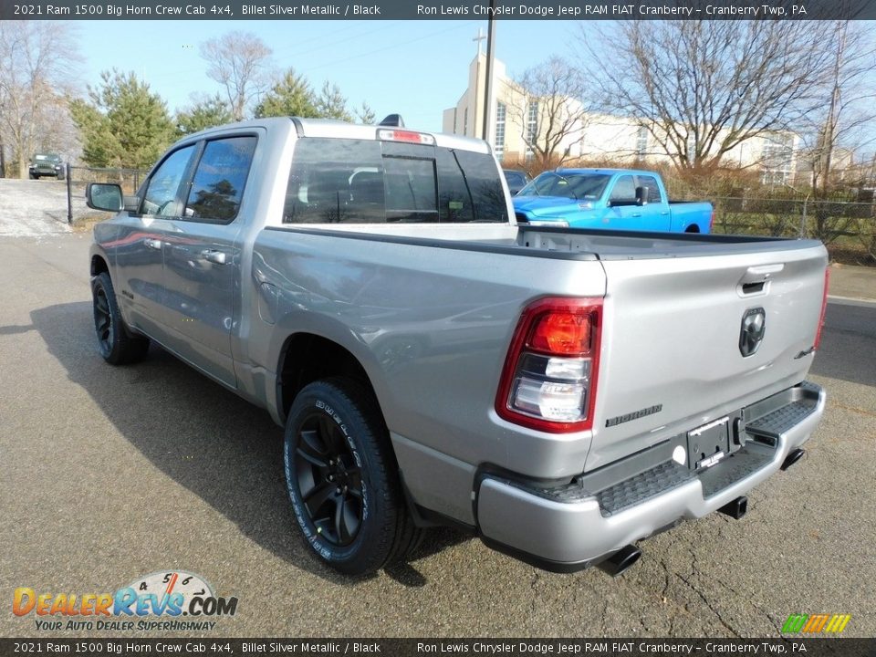 2021 Ram 1500 Big Horn Crew Cab 4x4 Billet Silver Metallic / Black Photo #8