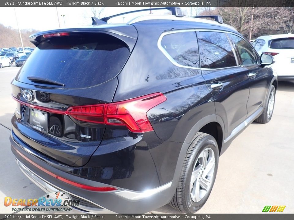 2021 Hyundai Santa Fe SEL AWD Twilight Black / Black Photo #2
