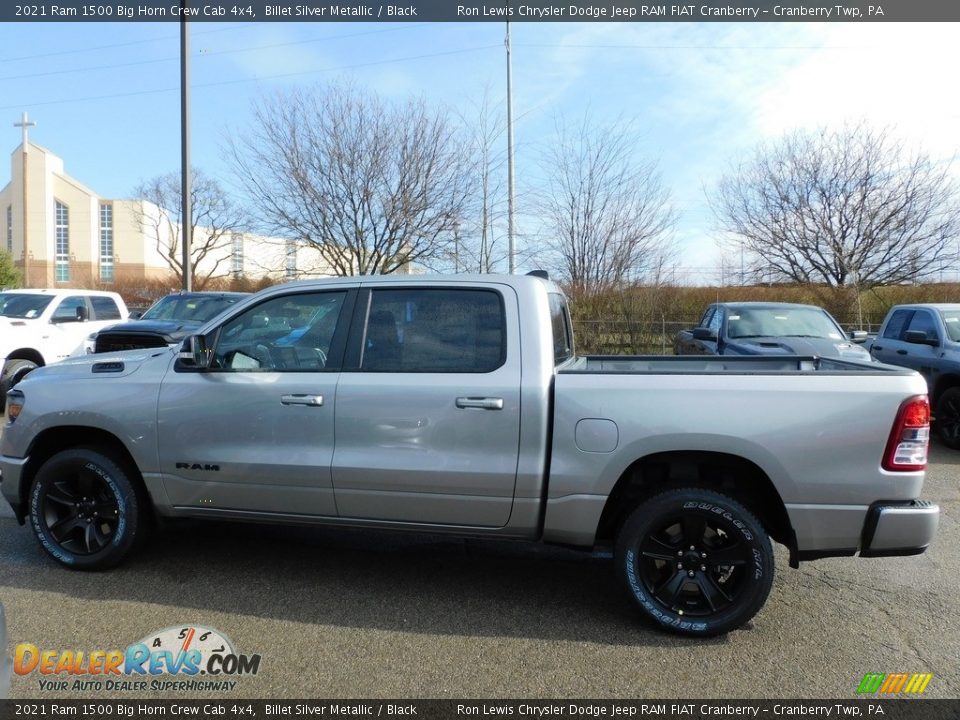 2021 Ram 1500 Big Horn Crew Cab 4x4 Billet Silver Metallic / Black Photo #9