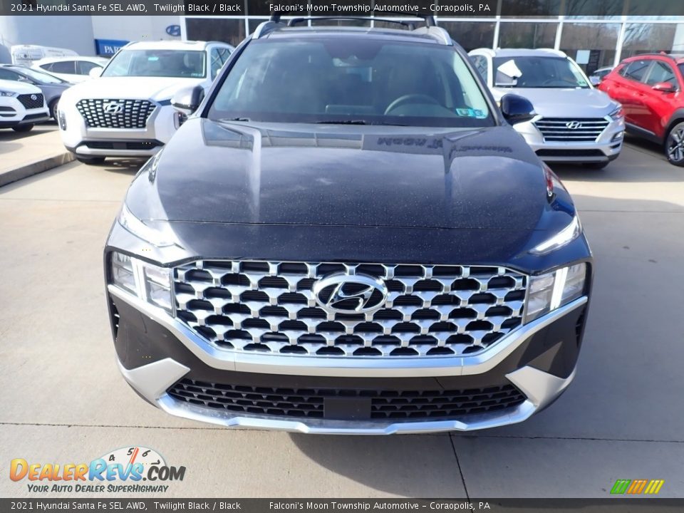 2021 Hyundai Santa Fe SEL AWD Twilight Black / Black Photo #4
