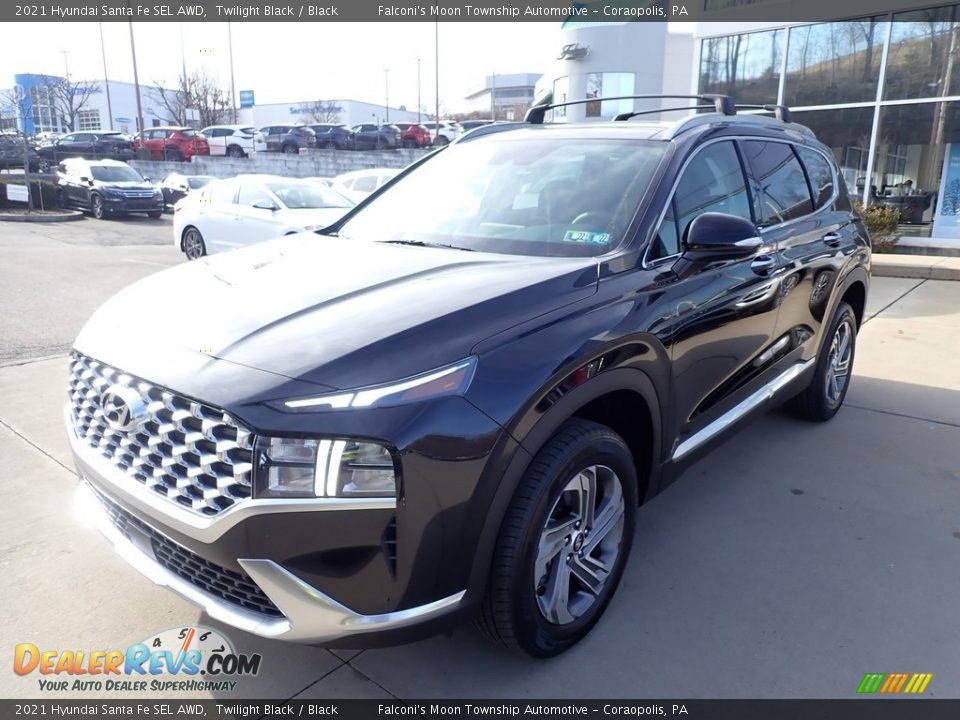 2021 Hyundai Santa Fe SEL AWD Twilight Black / Black Photo #5