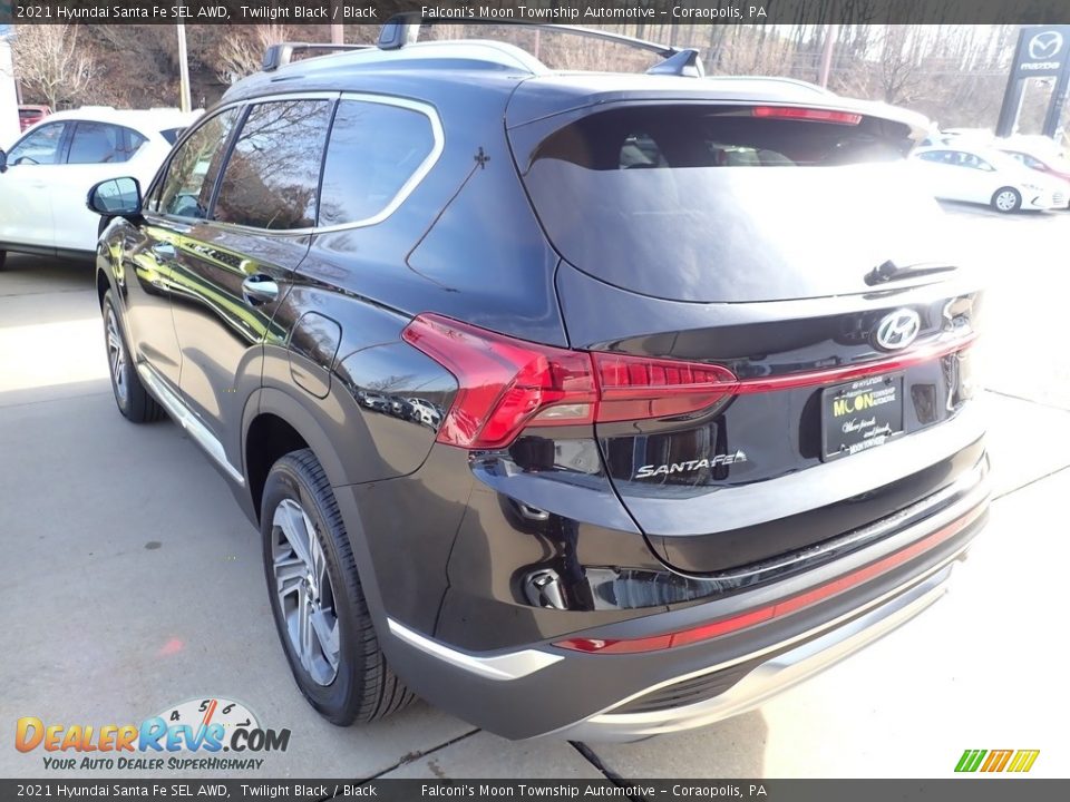 2021 Hyundai Santa Fe SEL AWD Twilight Black / Black Photo #6