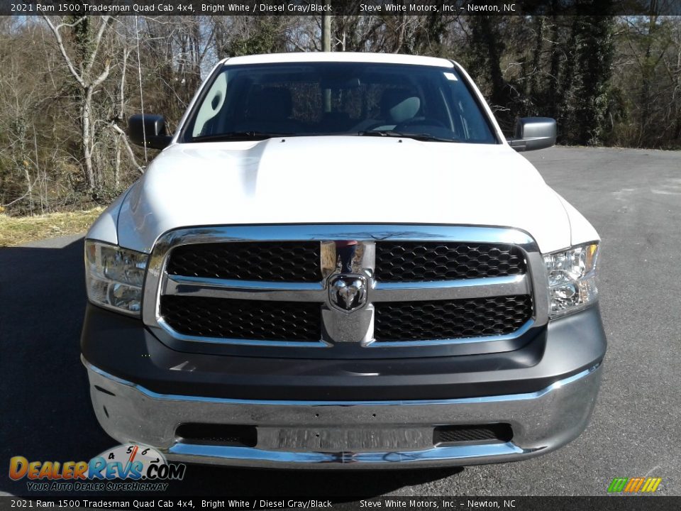 2021 Ram 1500 Tradesman Quad Cab 4x4 Bright White / Diesel Gray/Black Photo #3