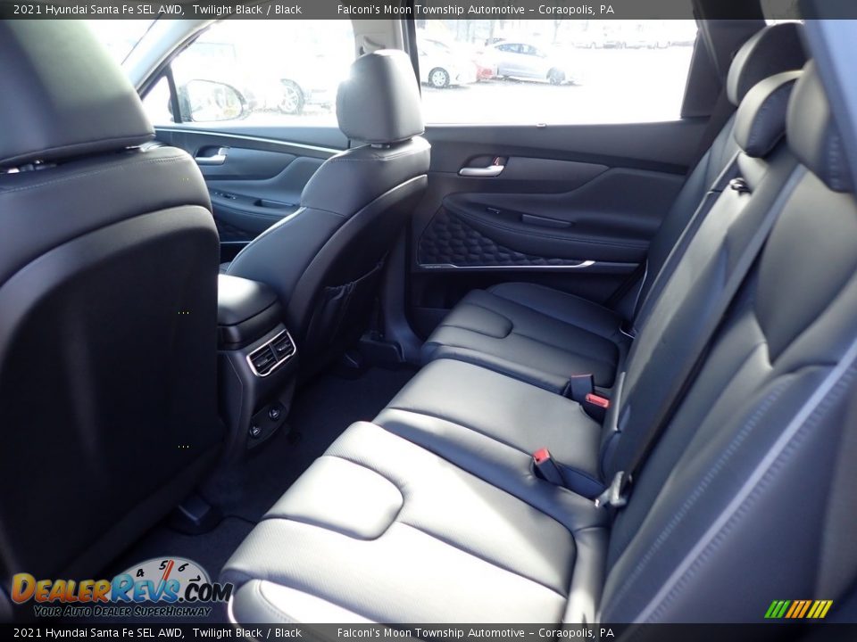 2021 Hyundai Santa Fe SEL AWD Twilight Black / Black Photo #8