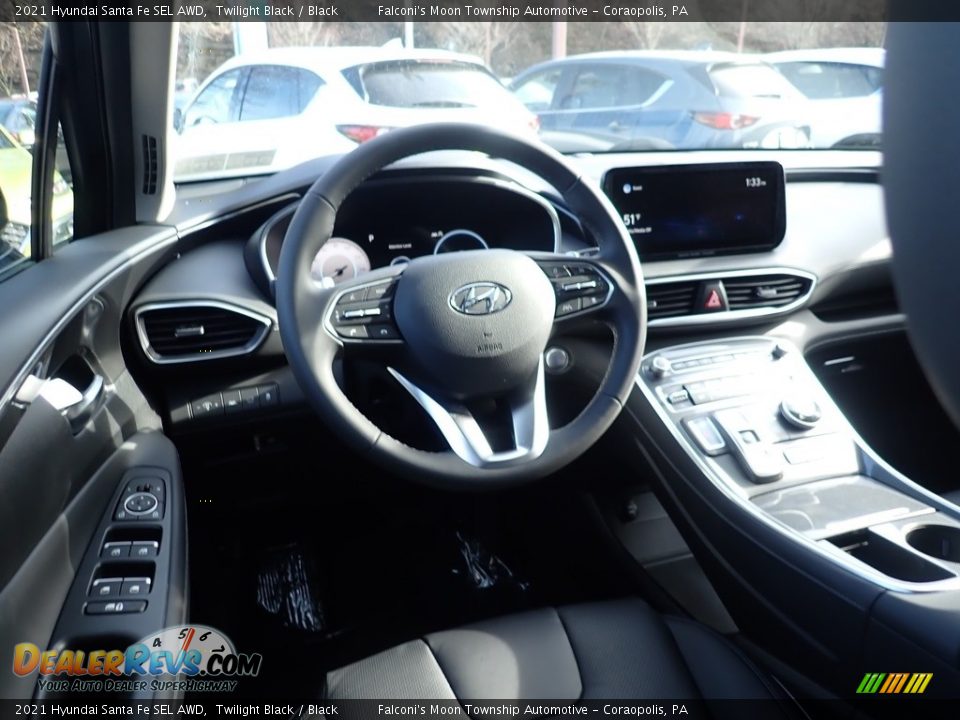 2021 Hyundai Santa Fe SEL AWD Twilight Black / Black Photo #9