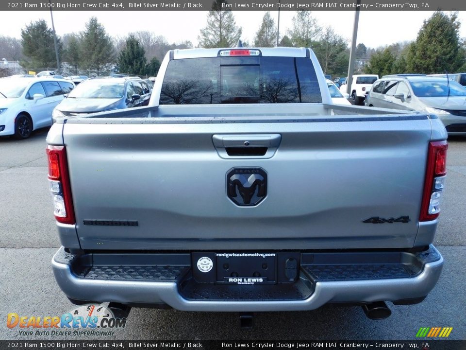 2021 Ram 1500 Big Horn Crew Cab 4x4 Billet Silver Metallic / Black Photo #6