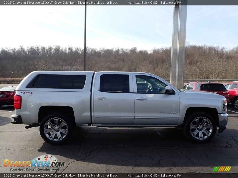 2016 Chevrolet Silverado 1500 LT Crew Cab 4x4 Silver Ice Metallic / Jet Black Photo #5