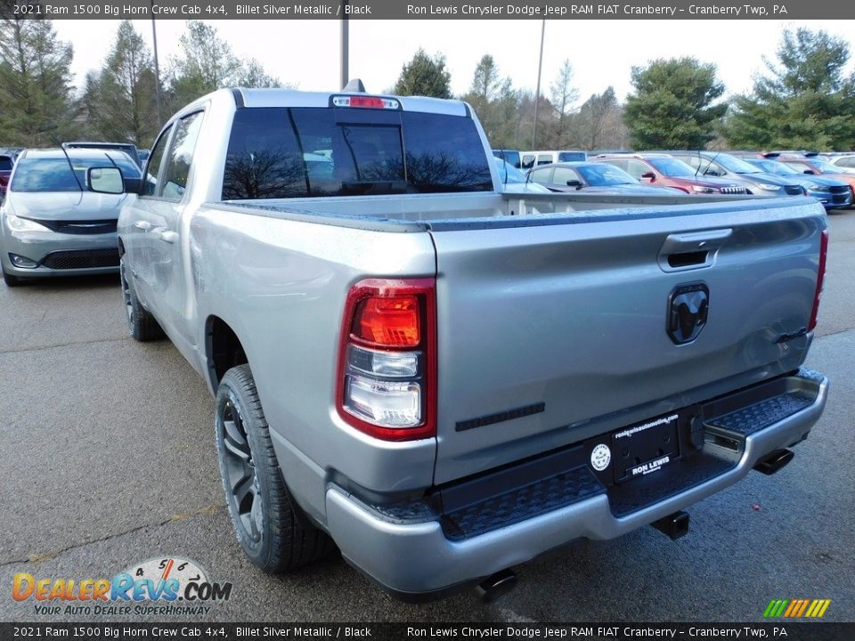 2021 Ram 1500 Big Horn Crew Cab 4x4 Billet Silver Metallic / Black Photo #8