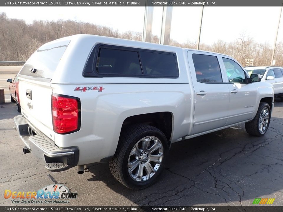 2016 Chevrolet Silverado 1500 LT Crew Cab 4x4 Silver Ice Metallic / Jet Black Photo #8