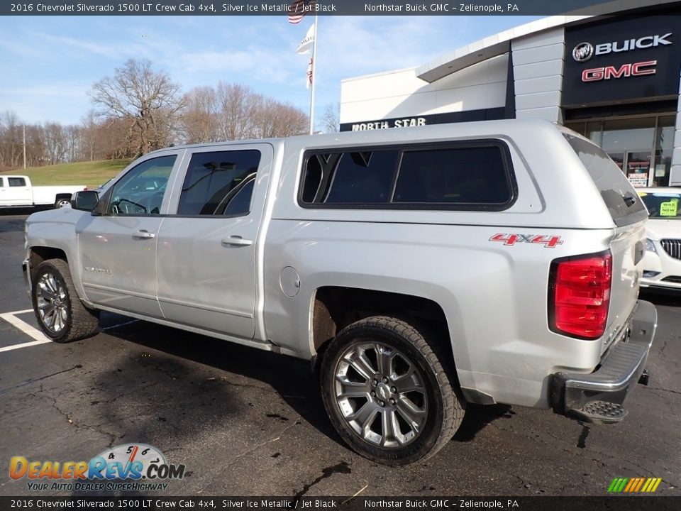2016 Chevrolet Silverado 1500 LT Crew Cab 4x4 Silver Ice Metallic / Jet Black Photo #11