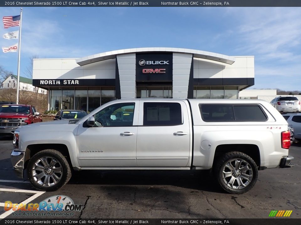 2016 Chevrolet Silverado 1500 LT Crew Cab 4x4 Silver Ice Metallic / Jet Black Photo #12