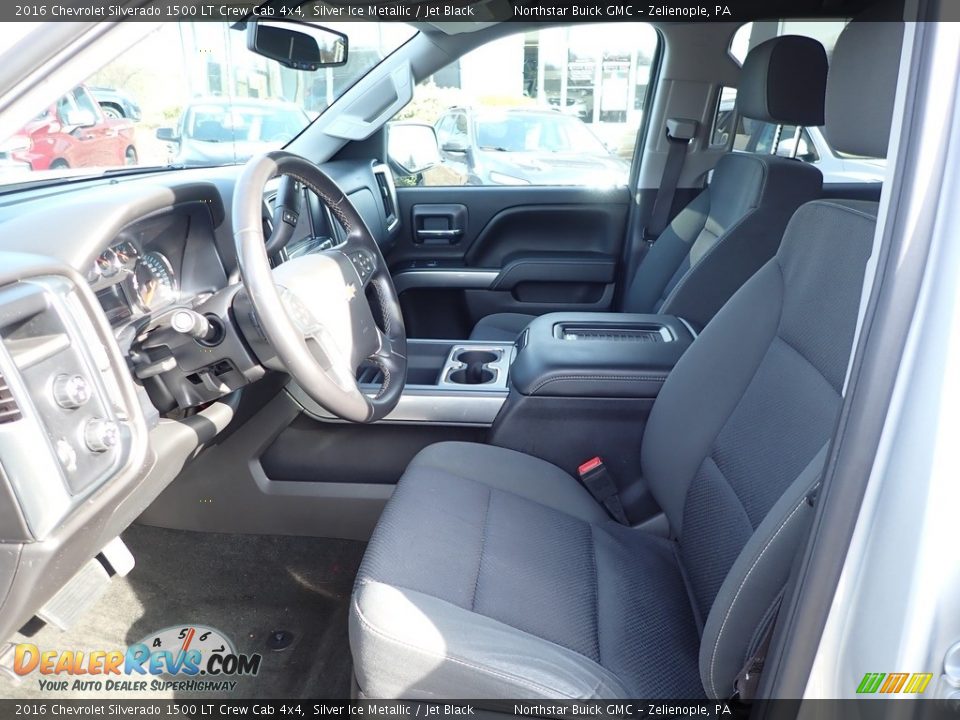 2016 Chevrolet Silverado 1500 LT Crew Cab 4x4 Silver Ice Metallic / Jet Black Photo #15