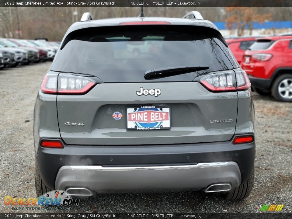 2021 Jeep Cherokee Limited 4x4 Sting-Gray / Ski Gray/Black Photo #7