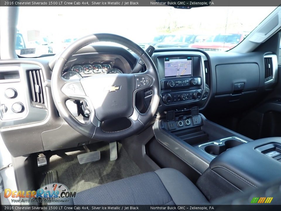 2016 Chevrolet Silverado 1500 LT Crew Cab 4x4 Silver Ice Metallic / Jet Black Photo #17