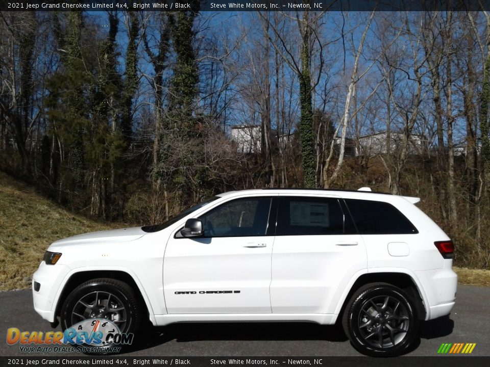 2021 Jeep Grand Cherokee Limited 4x4 Bright White / Black Photo #1