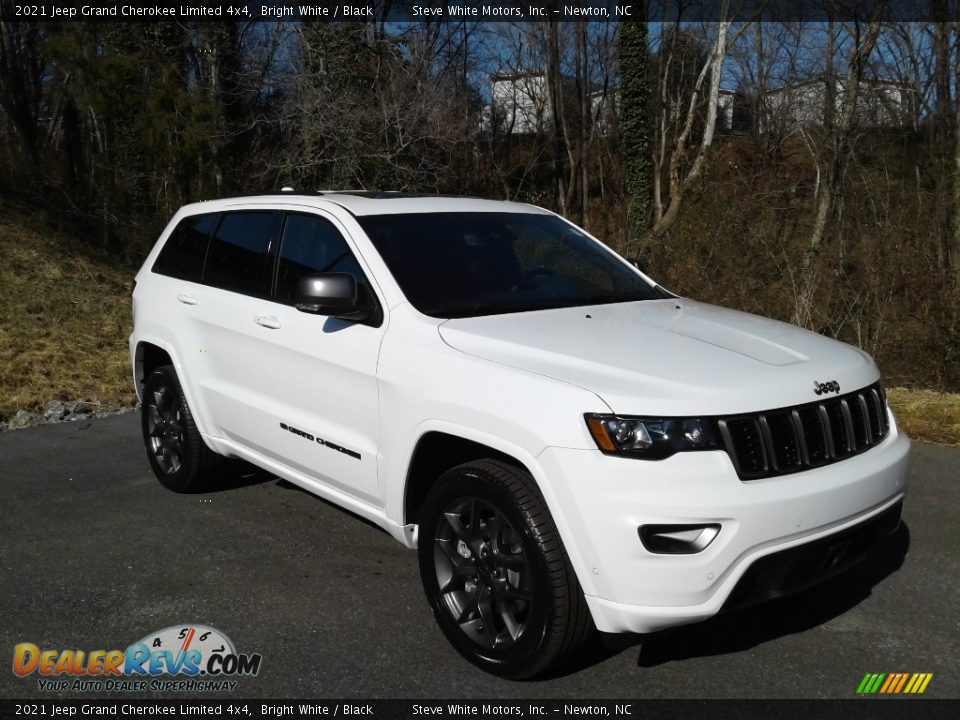 2021 Jeep Grand Cherokee Limited 4x4 Bright White / Black Photo #4