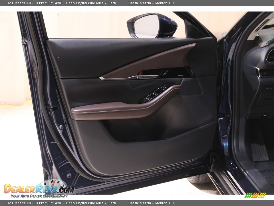 2021 Mazda CX-30 Premium AWD Deep Crystal Blue Mica / Black Photo #4