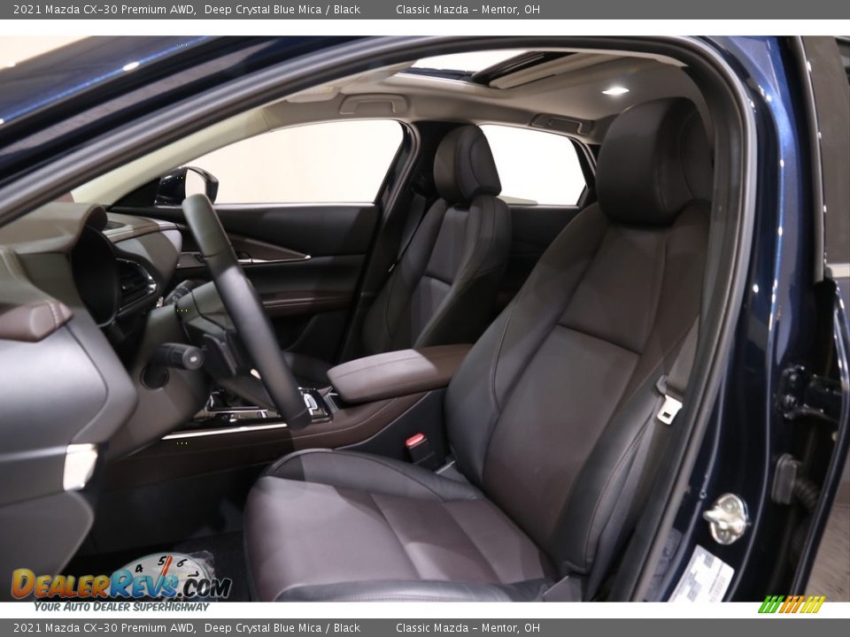 2021 Mazda CX-30 Premium AWD Deep Crystal Blue Mica / Black Photo #5