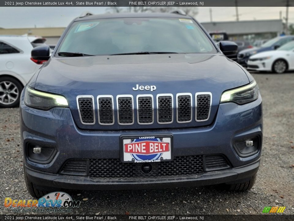 2021 Jeep Cherokee Latitude Lux 4x4 Slate Blue Pearl / Black Photo #3