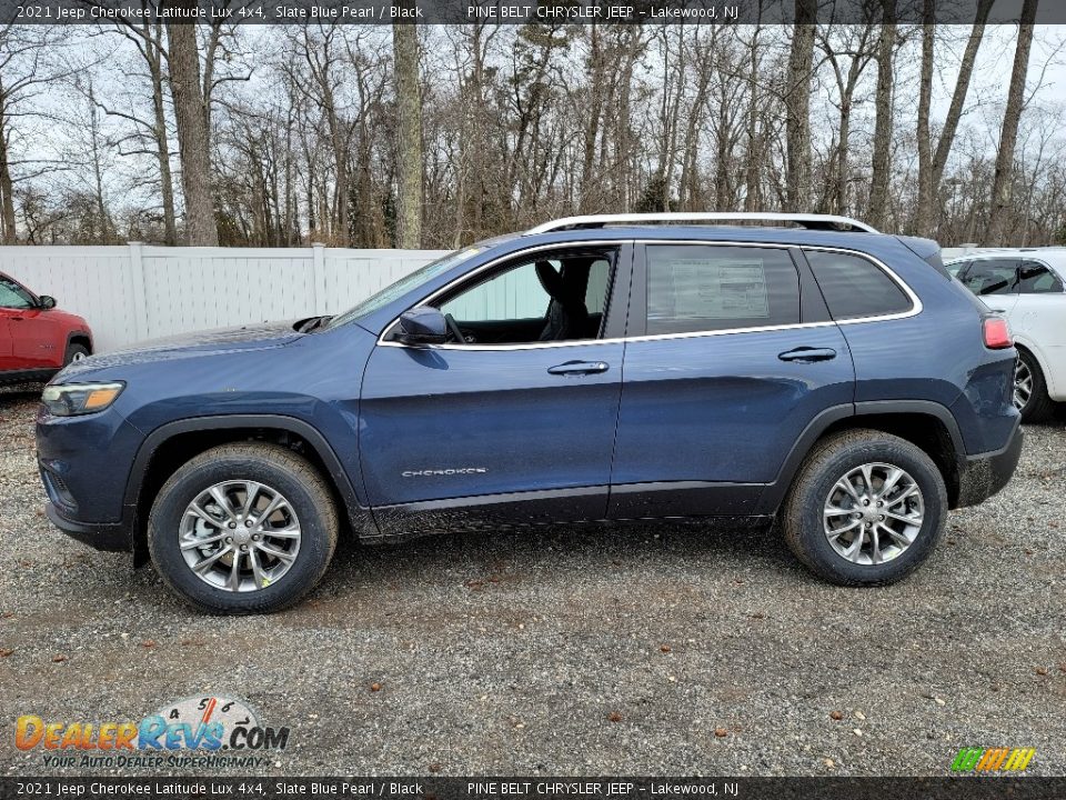 2021 Jeep Cherokee Latitude Lux 4x4 Slate Blue Pearl / Black Photo #4