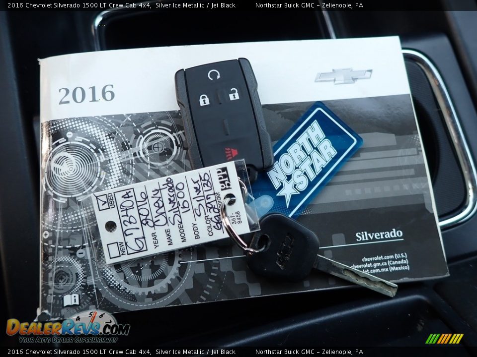 2016 Chevrolet Silverado 1500 LT Crew Cab 4x4 Silver Ice Metallic / Jet Black Photo #29