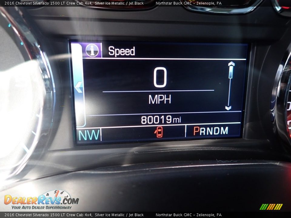 2016 Chevrolet Silverado 1500 LT Crew Cab 4x4 Silver Ice Metallic / Jet Black Photo #30