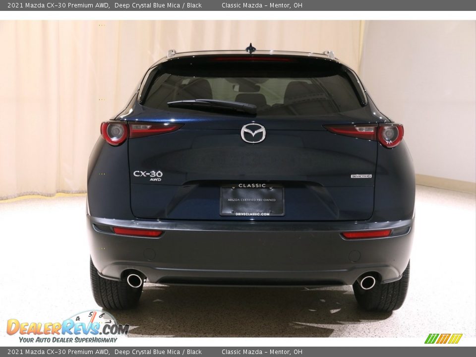 2021 Mazda CX-30 Premium AWD Deep Crystal Blue Mica / Black Photo #18