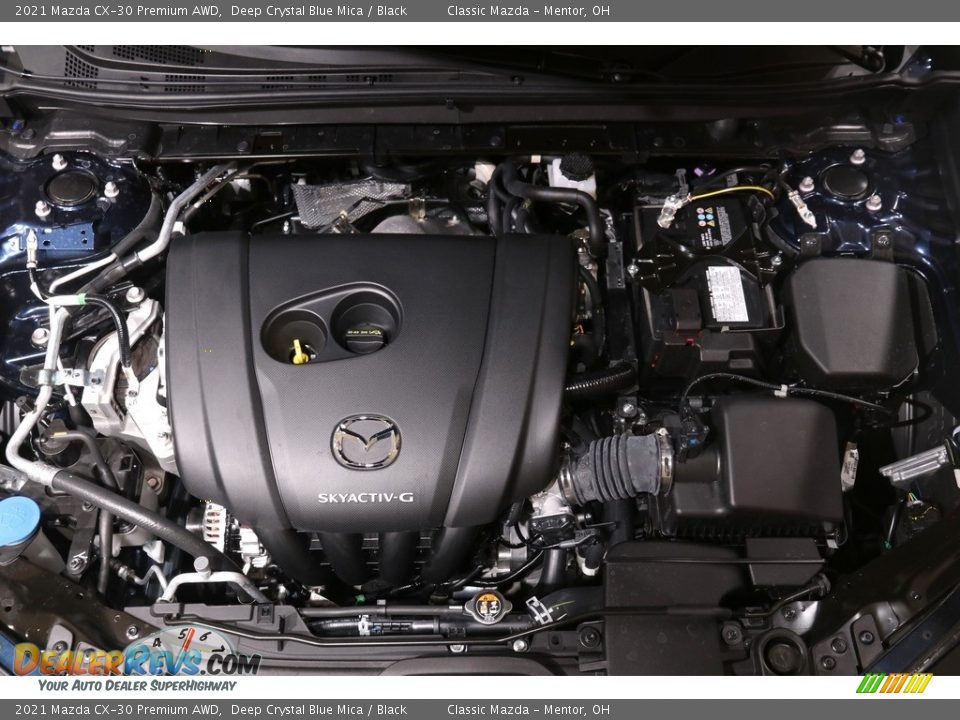 2021 Mazda CX-30 Premium AWD Deep Crystal Blue Mica / Black Photo #19