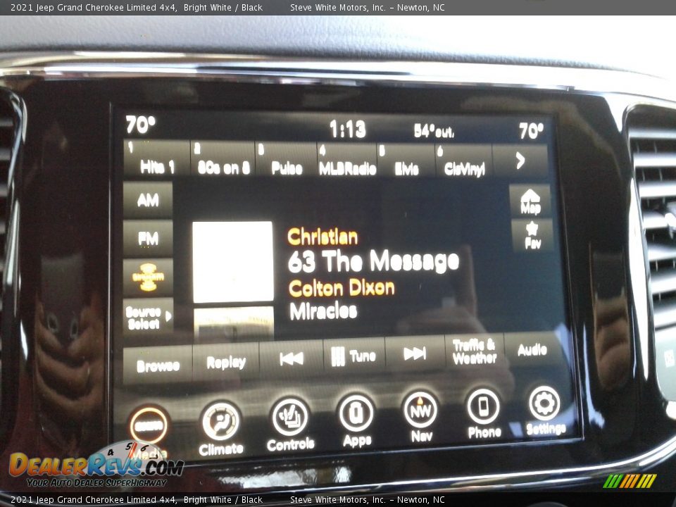 2021 Jeep Grand Cherokee Limited 4x4 Bright White / Black Photo #22