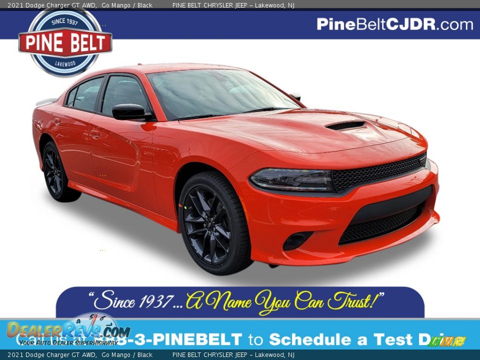 2021 Dodge Charger GT AWD Go Mango / Black Photo #1