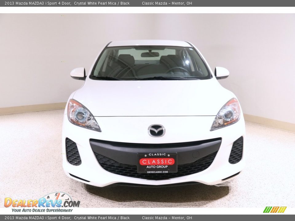 2013 Mazda MAZDA3 i Sport 4 Door Crystal White Pearl Mica / Black Photo #2