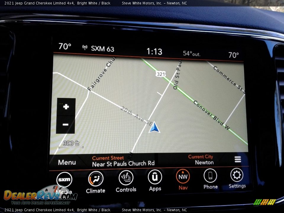 2021 Jeep Grand Cherokee Limited 4x4 Bright White / Black Photo #24