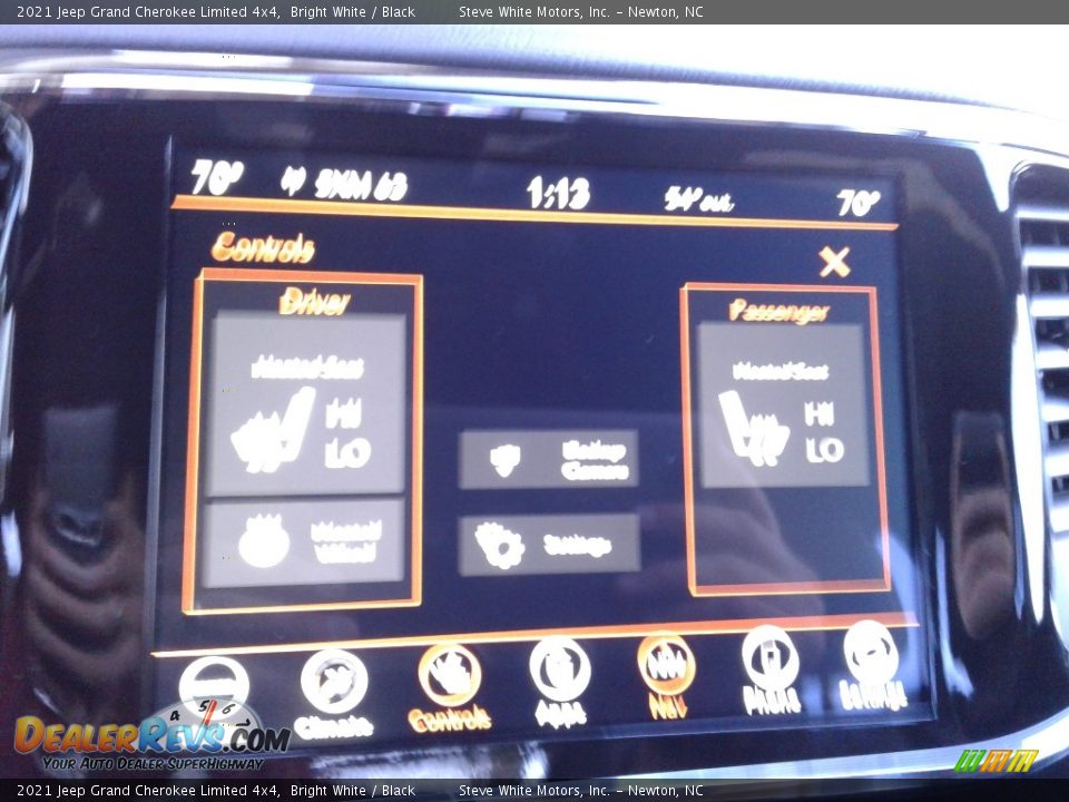 2021 Jeep Grand Cherokee Limited 4x4 Bright White / Black Photo #25