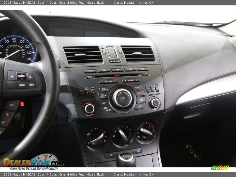 2013 Mazda MAZDA3 i Sport 4 Door Crystal White Pearl Mica / Black Photo #9