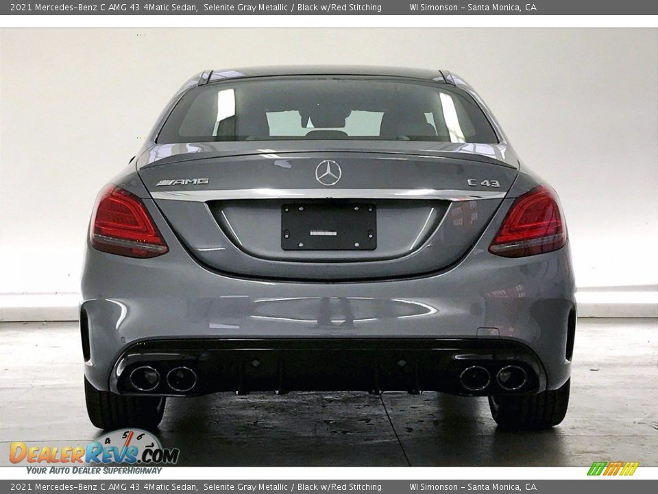 2021 Mercedes-Benz C AMG 43 4Matic Sedan Selenite Gray Metallic / Black w/Red Stitching Photo #3