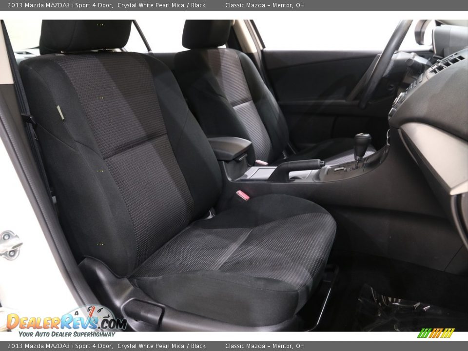 2013 Mazda MAZDA3 i Sport 4 Door Crystal White Pearl Mica / Black Photo #14