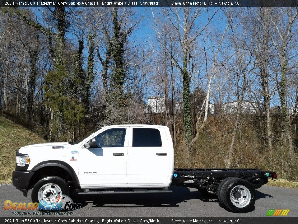 Bright White 2021 Ram 5500 Tradesman Crew Cab 4x4 Chassis Photo #1