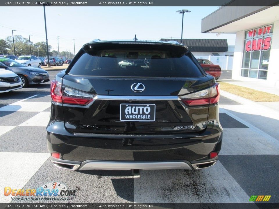 2020 Lexus RX 350 AWD Obsidian / Parchment Photo #4