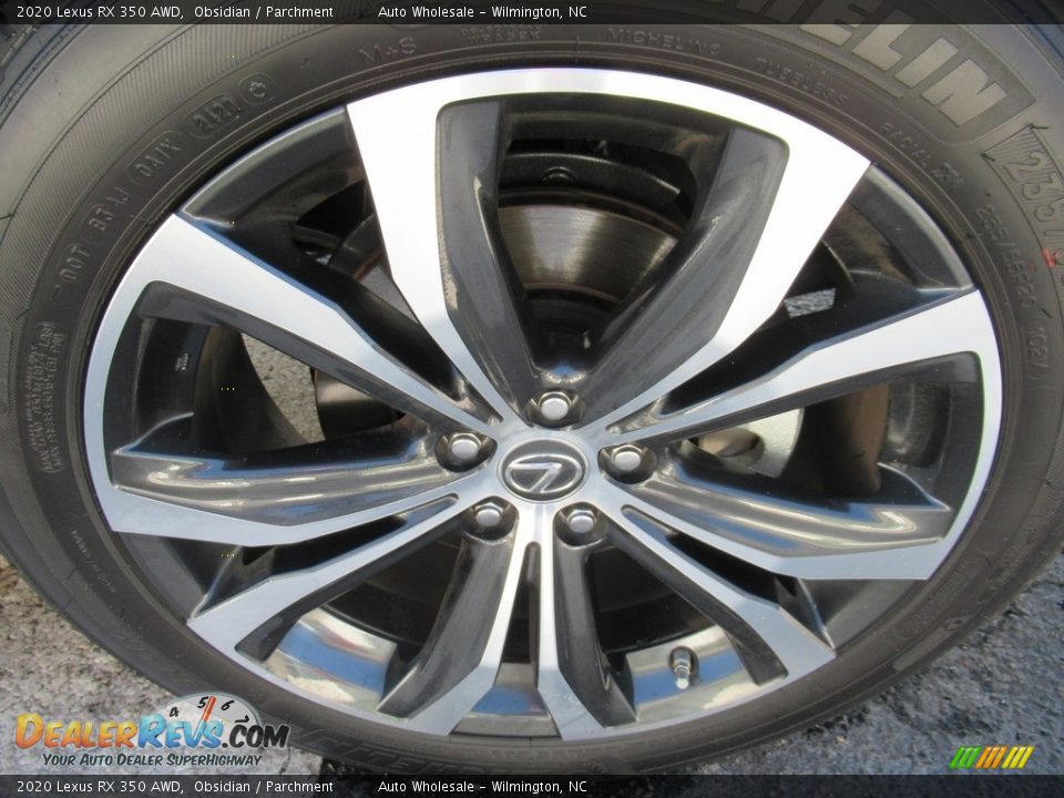 2020 Lexus RX 350 AWD Obsidian / Parchment Photo #7