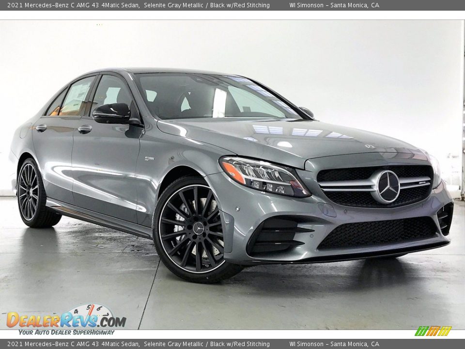 Front 3/4 View of 2021 Mercedes-Benz C AMG 43 4Matic Sedan Photo #12