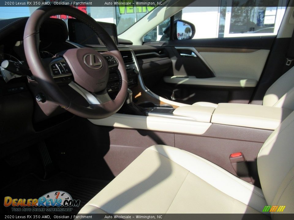 2020 Lexus RX 350 AWD Obsidian / Parchment Photo #10