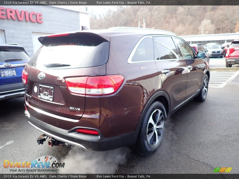 2016 Kia Sorento EX V6 AWD Dark Cherry / Stone Beige Photo #2