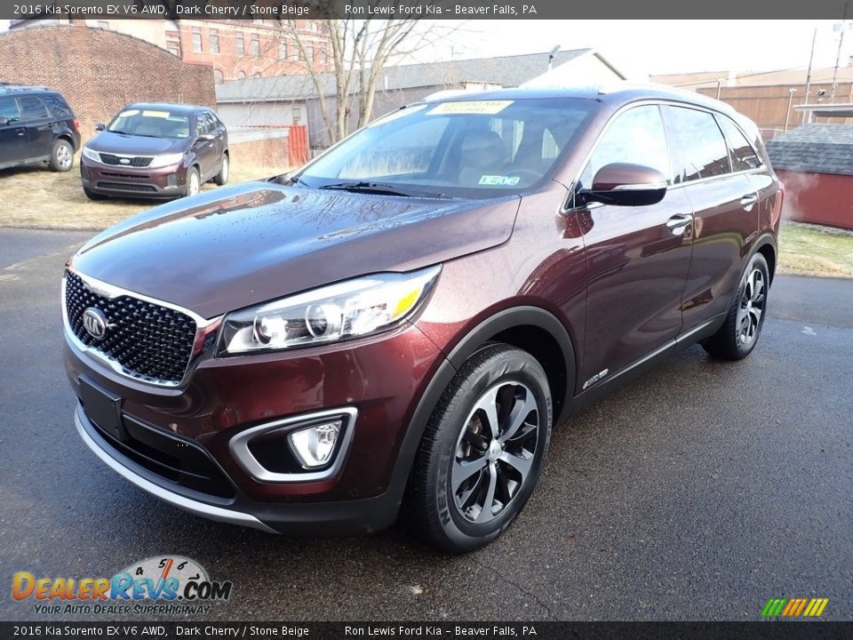 2016 Kia Sorento EX V6 AWD Dark Cherry / Stone Beige Photo #5