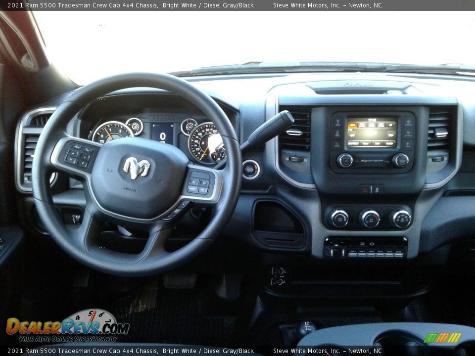 Dashboard of 2021 Ram 5500 Tradesman Crew Cab 4x4 Chassis Photo #14