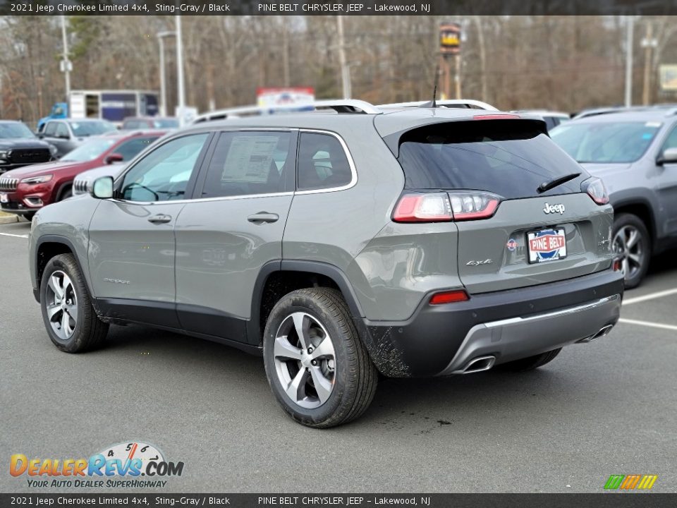 2021 Jeep Cherokee Limited 4x4 Sting-Gray / Black Photo #6