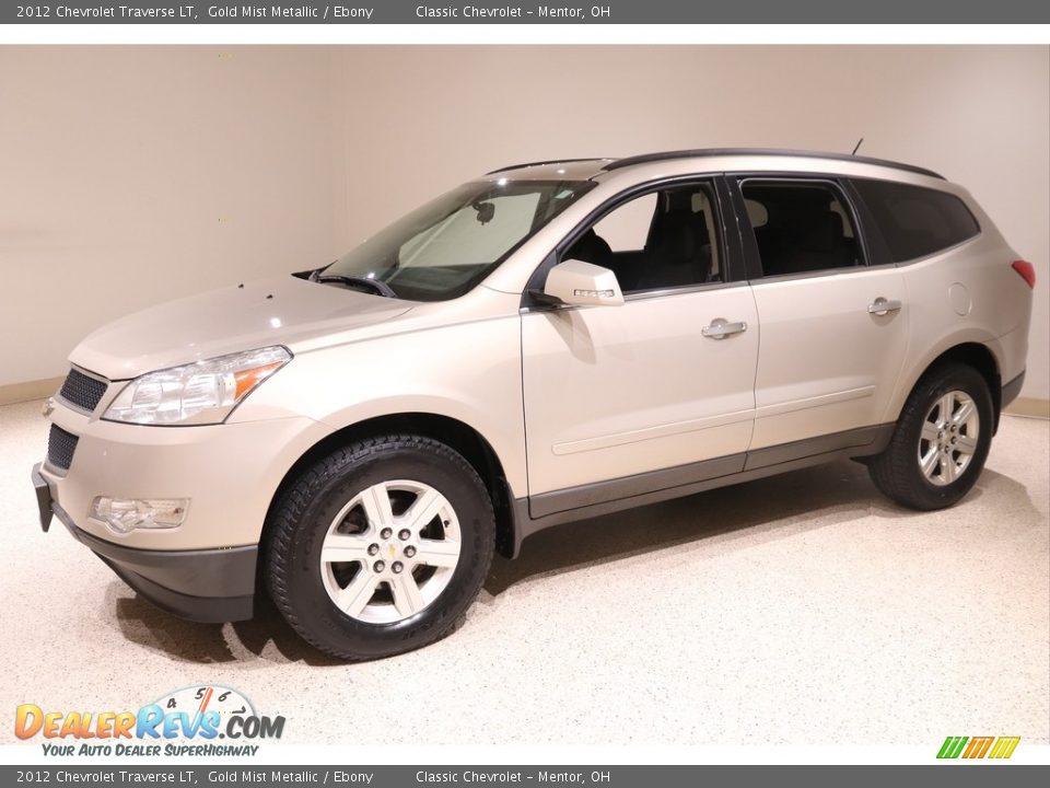 2012 Chevrolet Traverse LT Gold Mist Metallic / Ebony Photo #3