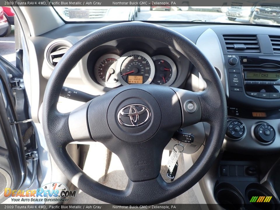 2009 Toyota RAV4 4WD Pacific Blue Metallic / Ash Gray Photo #21