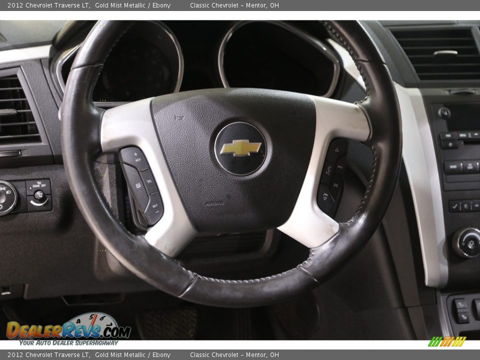 2012 Chevrolet Traverse LT Gold Mist Metallic / Ebony Photo #7